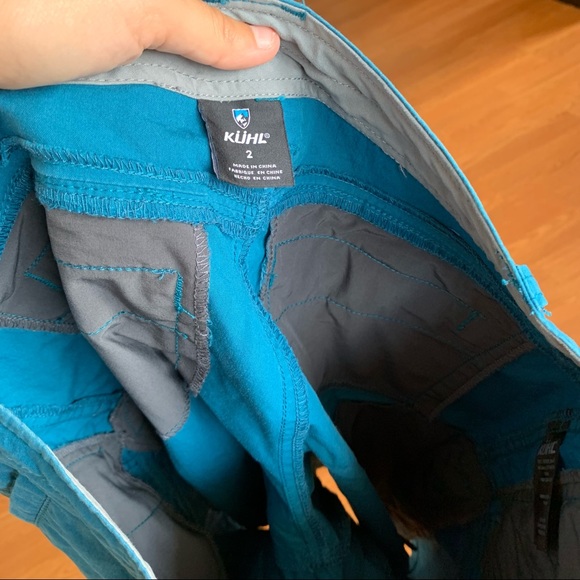 kuhl teal womens shorts 2 - Picture 4 of 6